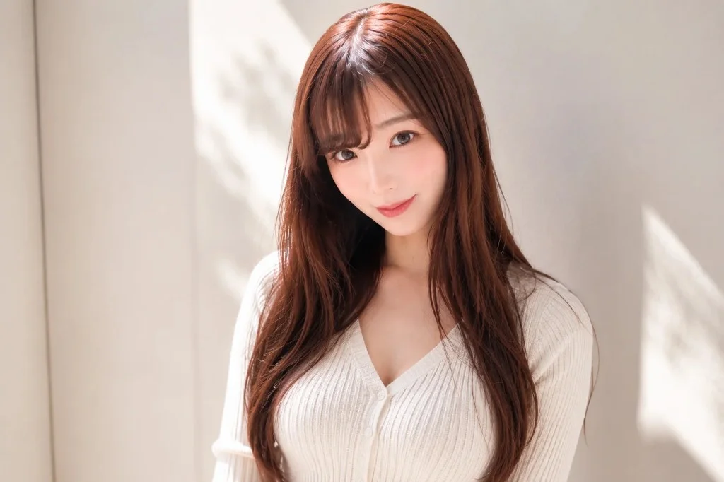 白いトップスを着た女性